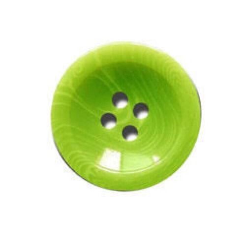 Plastic Green Color Shirt Button