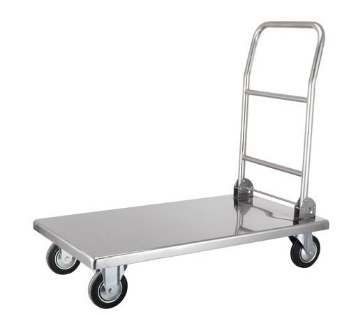 Stainless Steel Platform Trolley - Up to 60 kg Capacity | Durable and Reliable Steel Construction, Ideal for Heavy Loads