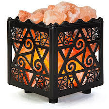 Basket Himalayan Rock Solid Lamp