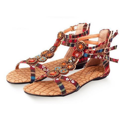 Water Proof Embroidered Ladies Sandals