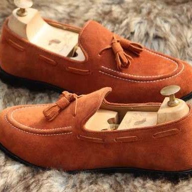 Mens Brown Loafer Shoes 