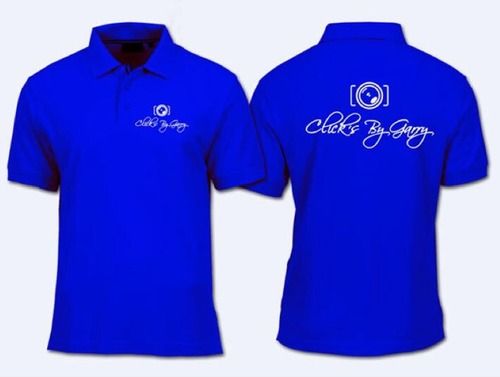 Blue Customised Printed T Shirts 