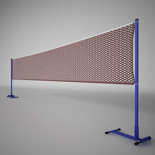 Blue And Maroon Super Fine Badminton Net