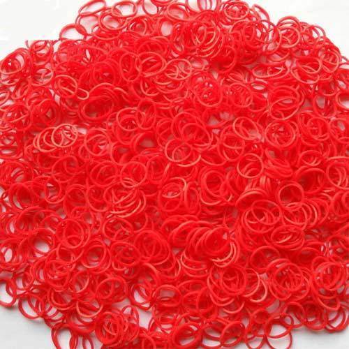 Glow Red Rubber Bands