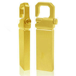 Gold Pendrive With Key Lock