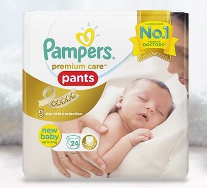 नवजात शिशुओं के लिए Pampers प्रीमियम केयर पैंट