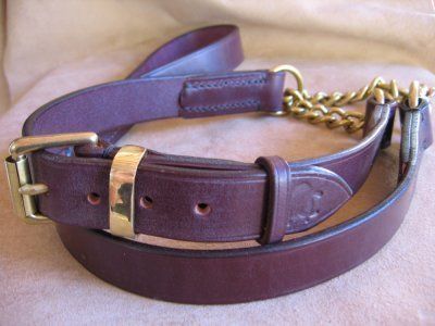 Half Chocked Leather Collar