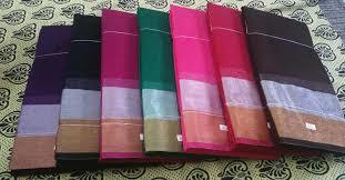 Fibre Glass Plain Color Cotton Saree