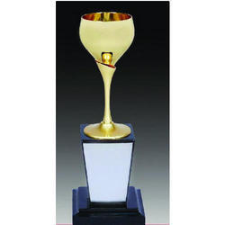 Black Gold Plated Cup Trophy