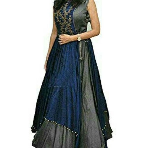 वॉशेबल लेडीज़ पार्टी वियर लॉन्ग गाउन