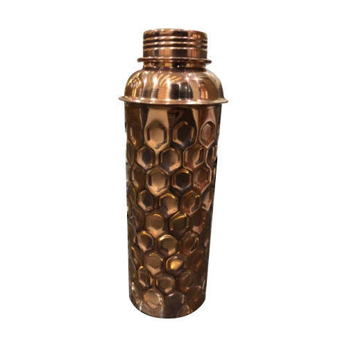 Polished Copper Water Bottle