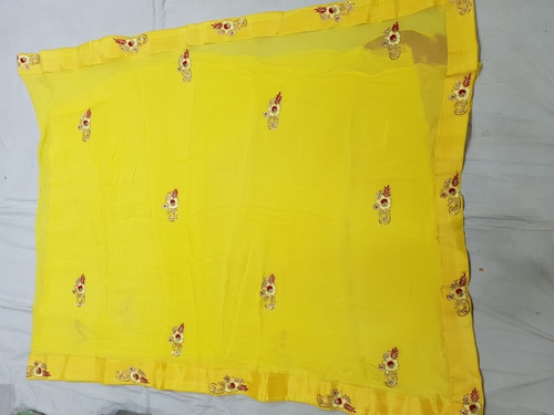 Pure Chinnon Fabric Sarees