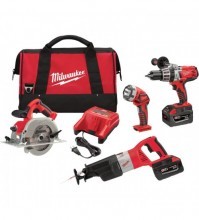 M28 Cordless Combo Kit - 4-Tool Set With 2 M28 Batteries (Milwaukee)