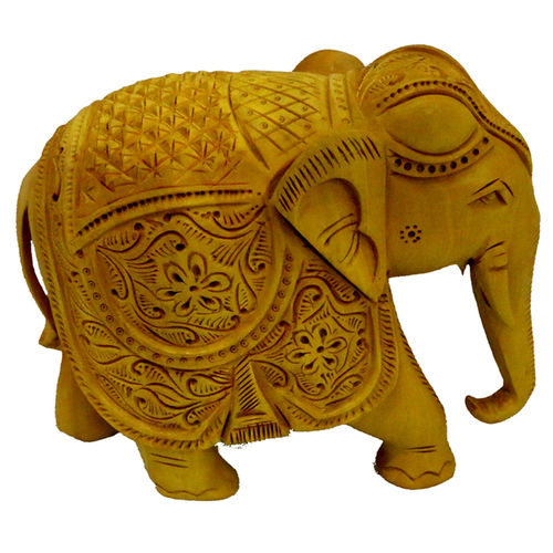 Wooden Handicraft Elephant Carving