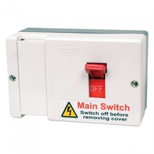 White Automatic Plastic Main Switch