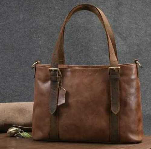 Genuine Leather Ladies Handbags Display Color: Color