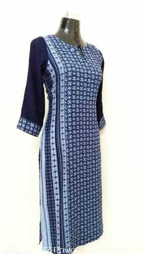 Designer Ladies Rayon Kurtis - Crush Fabric Quality, Elegant Style and Modern Fit