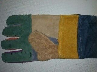 Multicolored Leather Gloves