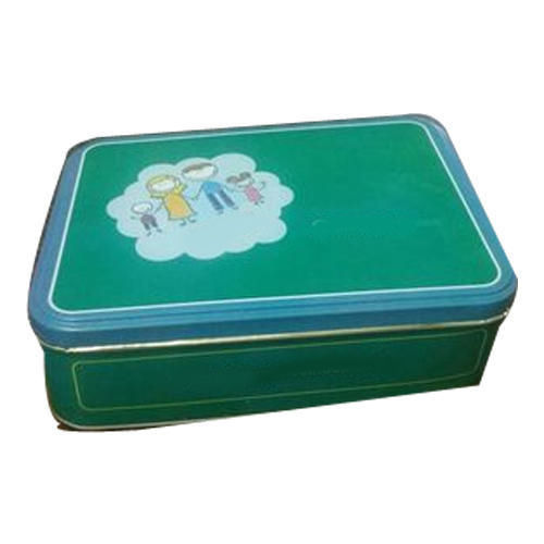 rectangular tin container