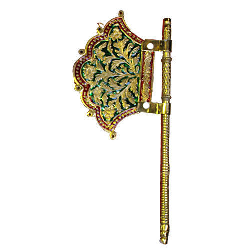 Meenakari Brass Hand Fan