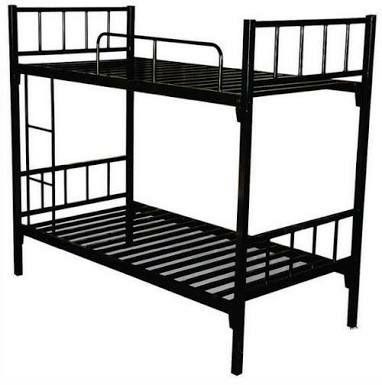 Floor Standing Indian Style Polished Finish Corrosion Resistant Iron Body 2 Tier Bunk Bed