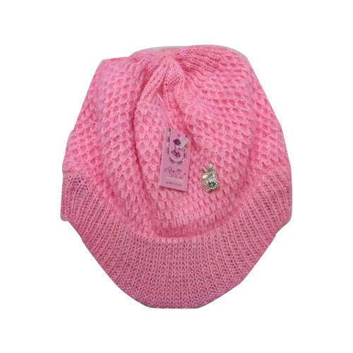 Ladies Woolen Caps (Pink)