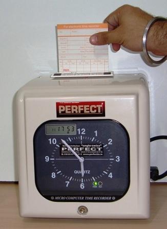 Manual Time Card Attendance Machine