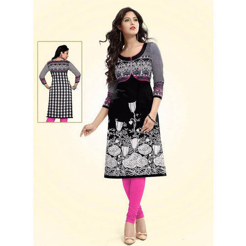 Black And White Kurtis Size: Large