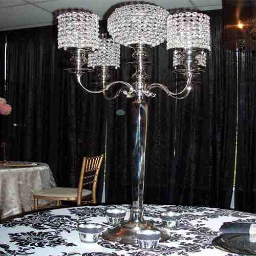 Crystal Candelabra Centerpiece