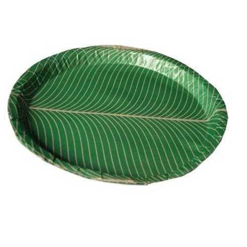 Green Colour Disposable Paper Plates