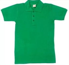 Mens Parrot Green Polo T Shirt