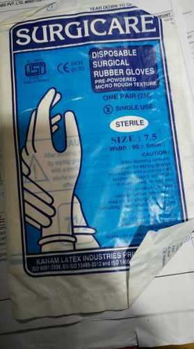 Surgicare Disposable Surgical Rbber Gloves Medicine Raw Materials