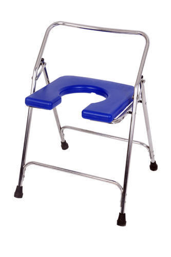 SS Folding Commode Chair