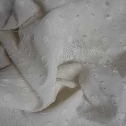 Polyester Cotton White Fabric