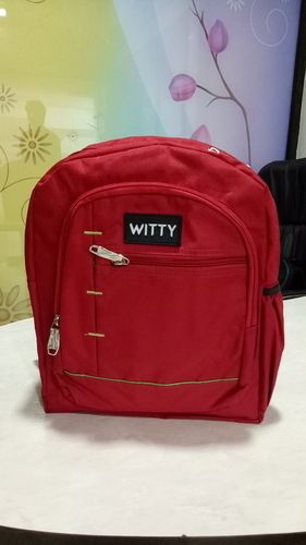 Plain Red School Bags