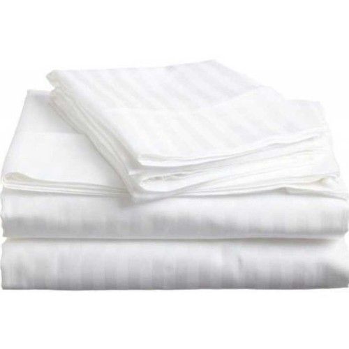 White Mafatlal Satin Royal Bedsheet