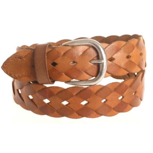 Mens Braided Leather Belts