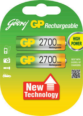 Rechargeable Battery (Godrej GP 2700 AA NiMH)