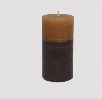 Decorative 2 Layered Pillar Candle Gg011796