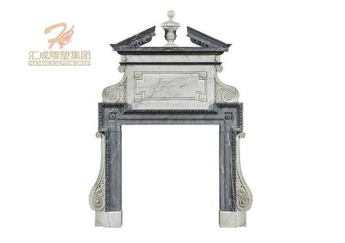 Grey Hand Carved Marble Door Frame