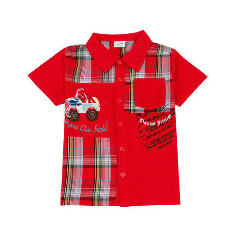 Kids Cotton Printed Shirt