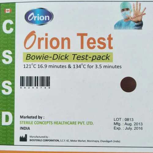 Brown Bowie-Dick Test Pack