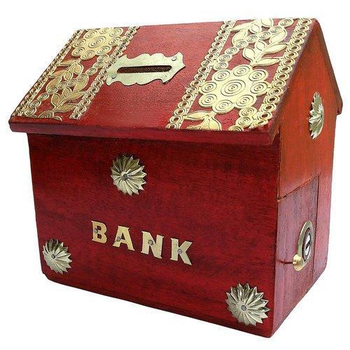 Modern Wooden Coin Box