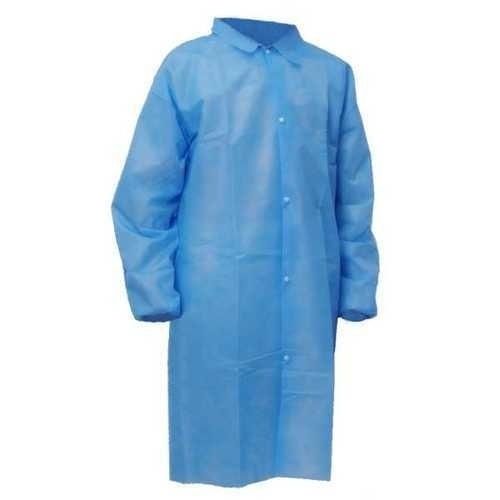 Plain Blue Visitor Lab Coat