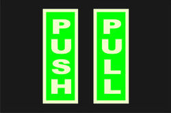 Reflective Push Pull Sign