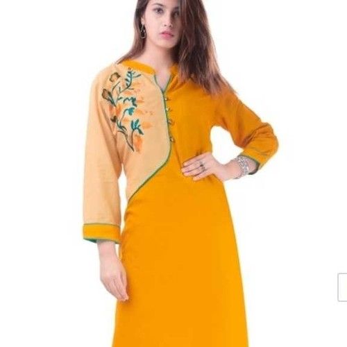 3/4 Sleeves Ladies Rayon Kurti