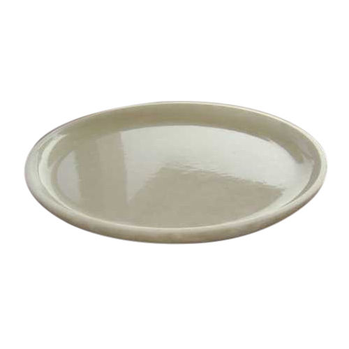 Smooth Finish White Round Marble Plate