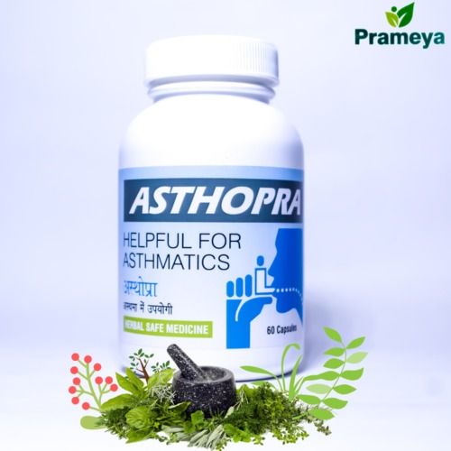 Prameya 100% Natural Organic Herbals Ayurvedic Asthma Capsules Age Group: For Adults