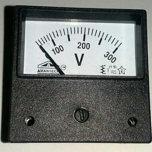 50 Hertz 65x65 Mm Size Single Phase Sr 65 Analog Ampere Voltmeter at Best  Price in Delhi