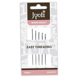 Jyoti Gold Eye Stainless Steel Sewing Needles For Easy Threading